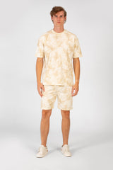 Men's Casual Tie Dye Summer Regular Fit Outfit Half Sleeved T-shirt And Short