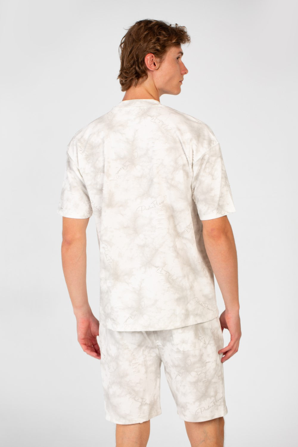 Men's Casual Tie Dye Summer Regular Fit Outfit Half Sleeved T-shirt And Short