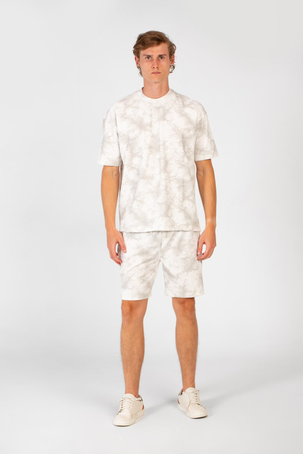 Men's Casual Tie Dye Summer Regular Fit Outfit Half Sleeved T-shirt And Short