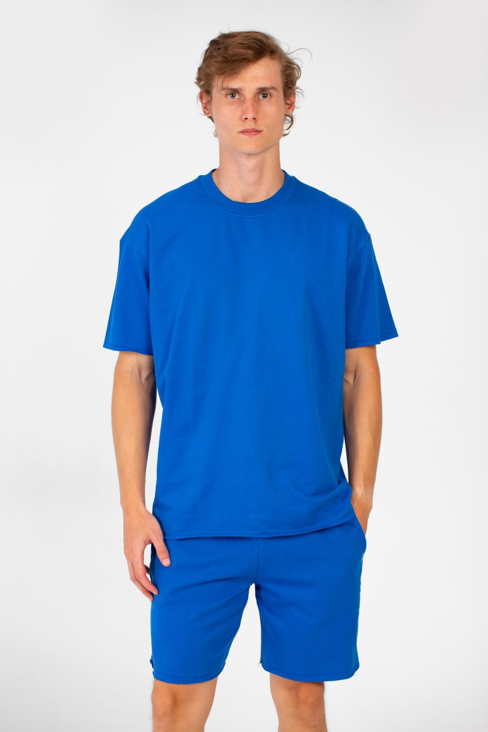 Men's Basic Outfit Modern Comfortable Short Sleeve T-Shirt and Short