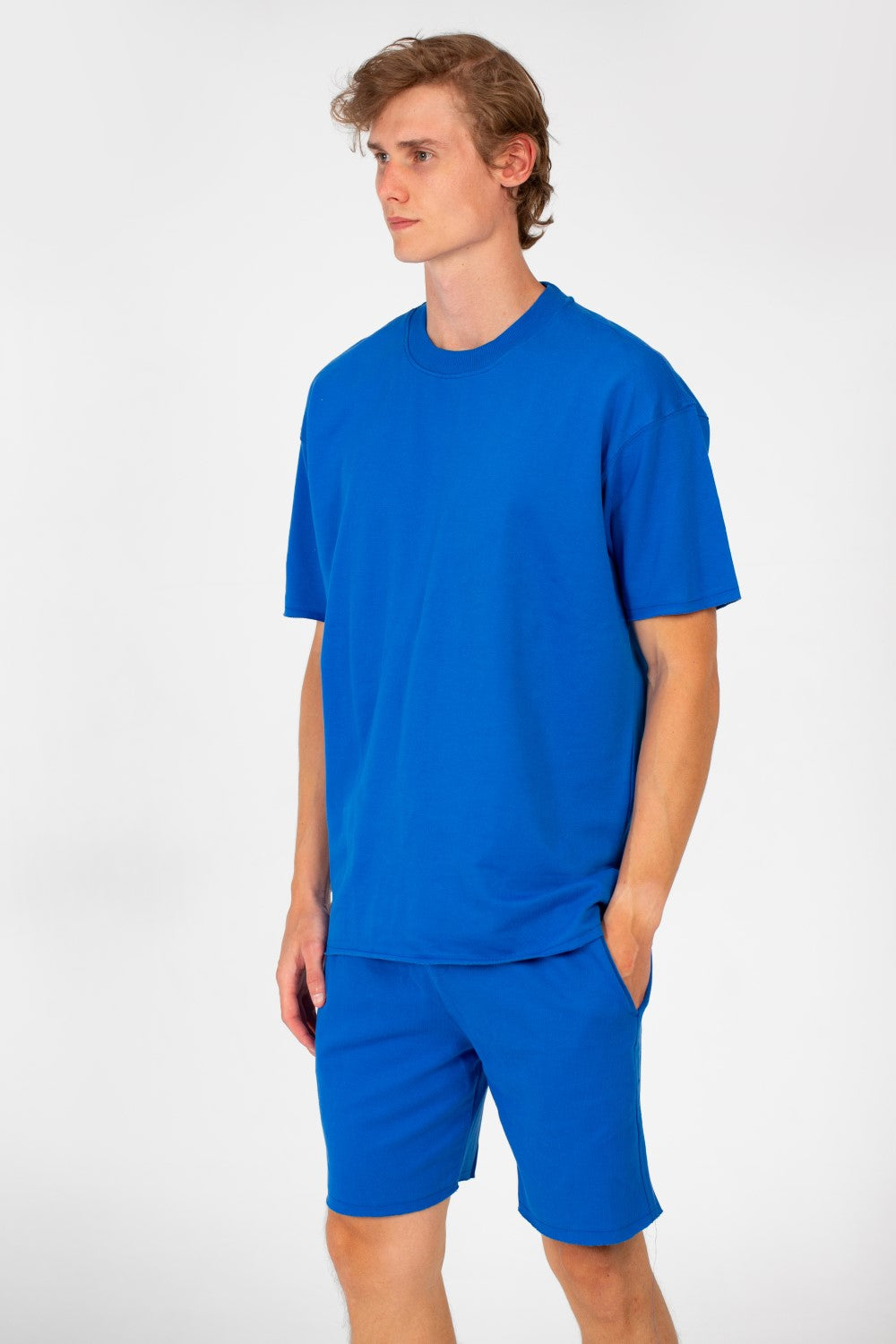 Men's Basic Outfit Modern Comfortable Short Sleeve T-Shirt and Short