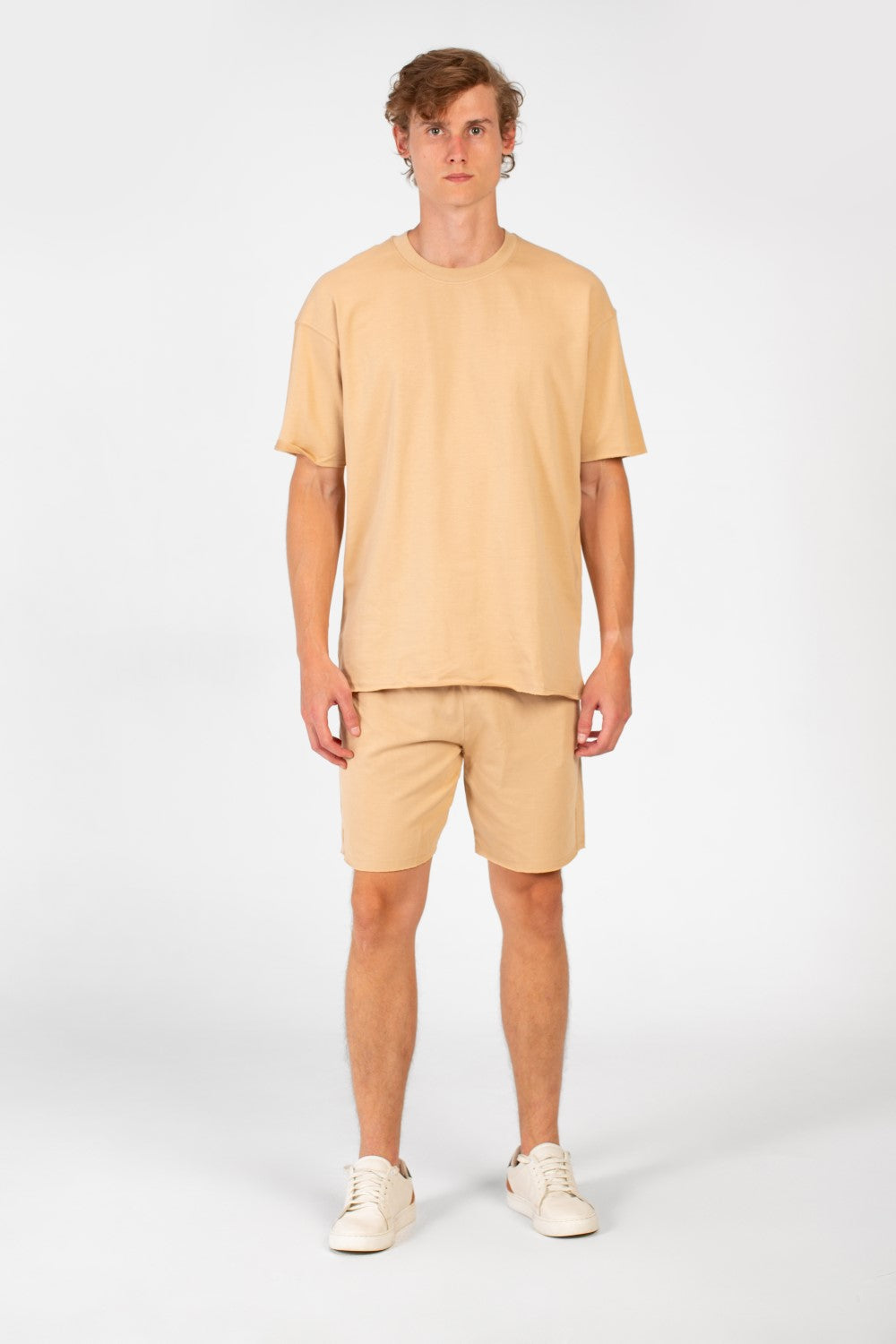 Men's Basic Outfit Modern Comfortable Short Sleeve T-Shirt and Short