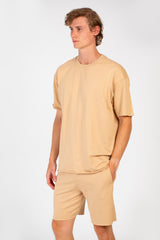 Men's Basic Outfit Modern Comfortable Short Sleeve T-Shirt and Short