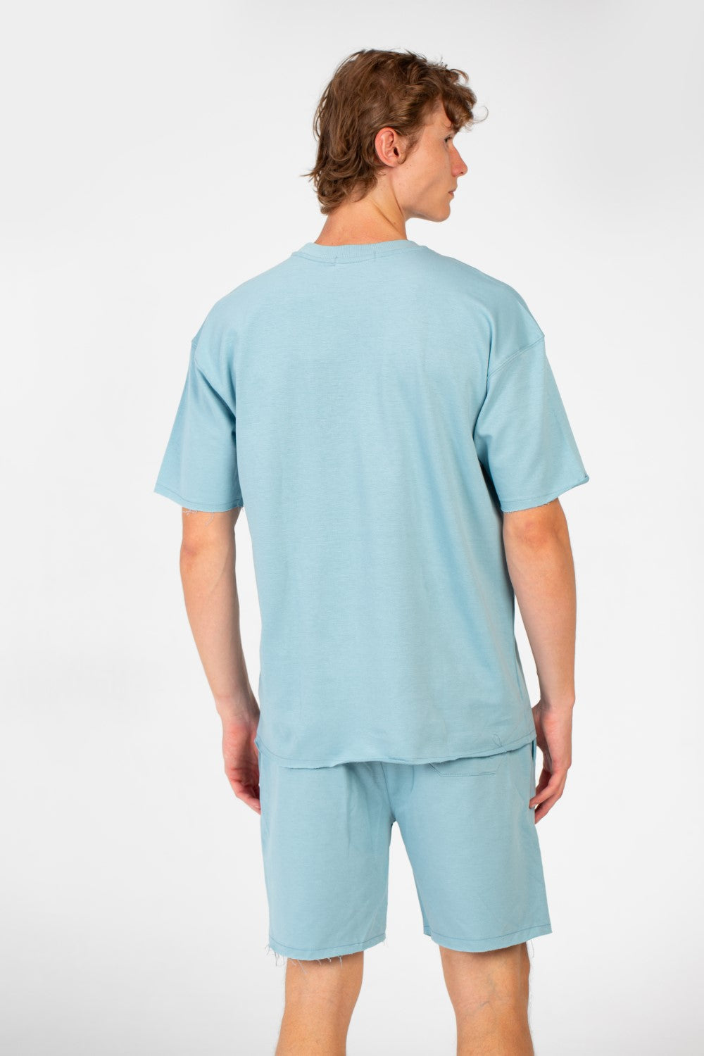 Men's Basic Outfit Modern Comfortable Short Sleeve T-Shirt and Short