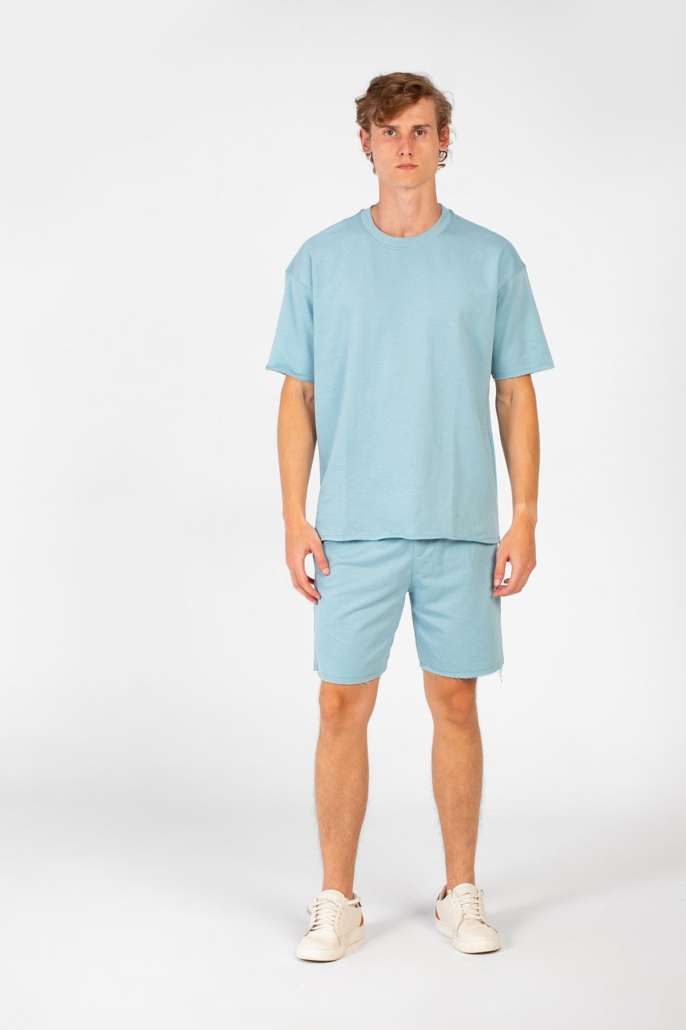 Men's Basic Outfit Modern Comfortable Short Sleeve T-Shirt and Short