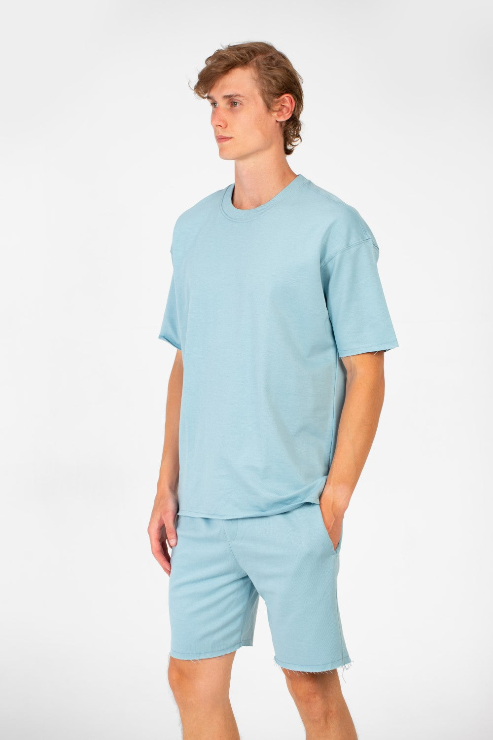 Men's Basic Outfit Modern Comfortable Short Sleeve T-Shirt and Short