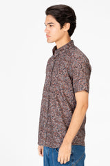 Men's Printed Slim Fit Half Sleeve Shirt