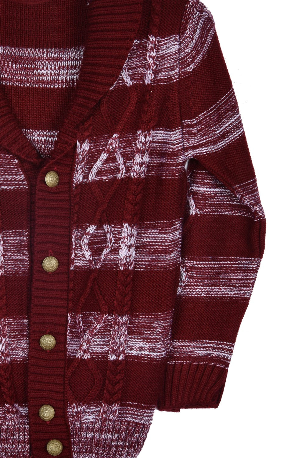 بلوفر صوف بتصميم عادي ونمط فريد للأولاد