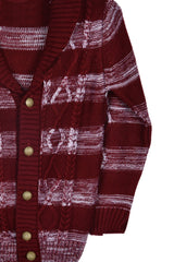 بلوفر صوف بتصميم عادي ونمط فريد للأولاد