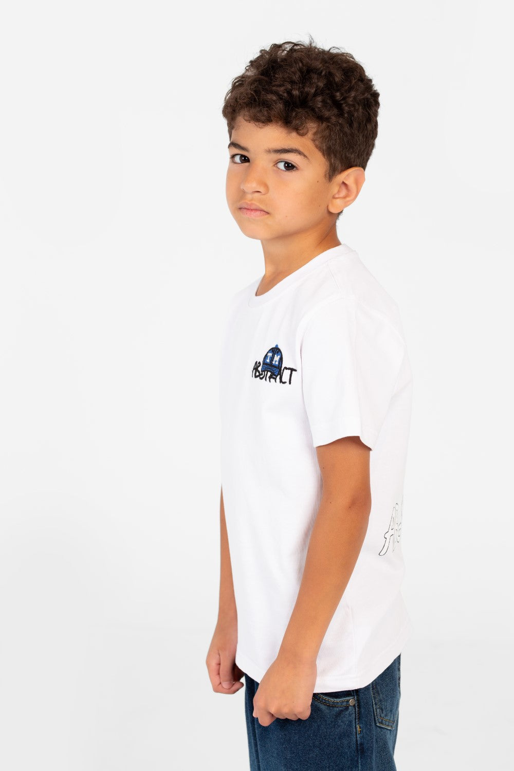 تي شيرت مطبوع بأكمام قصيرة للأولاد