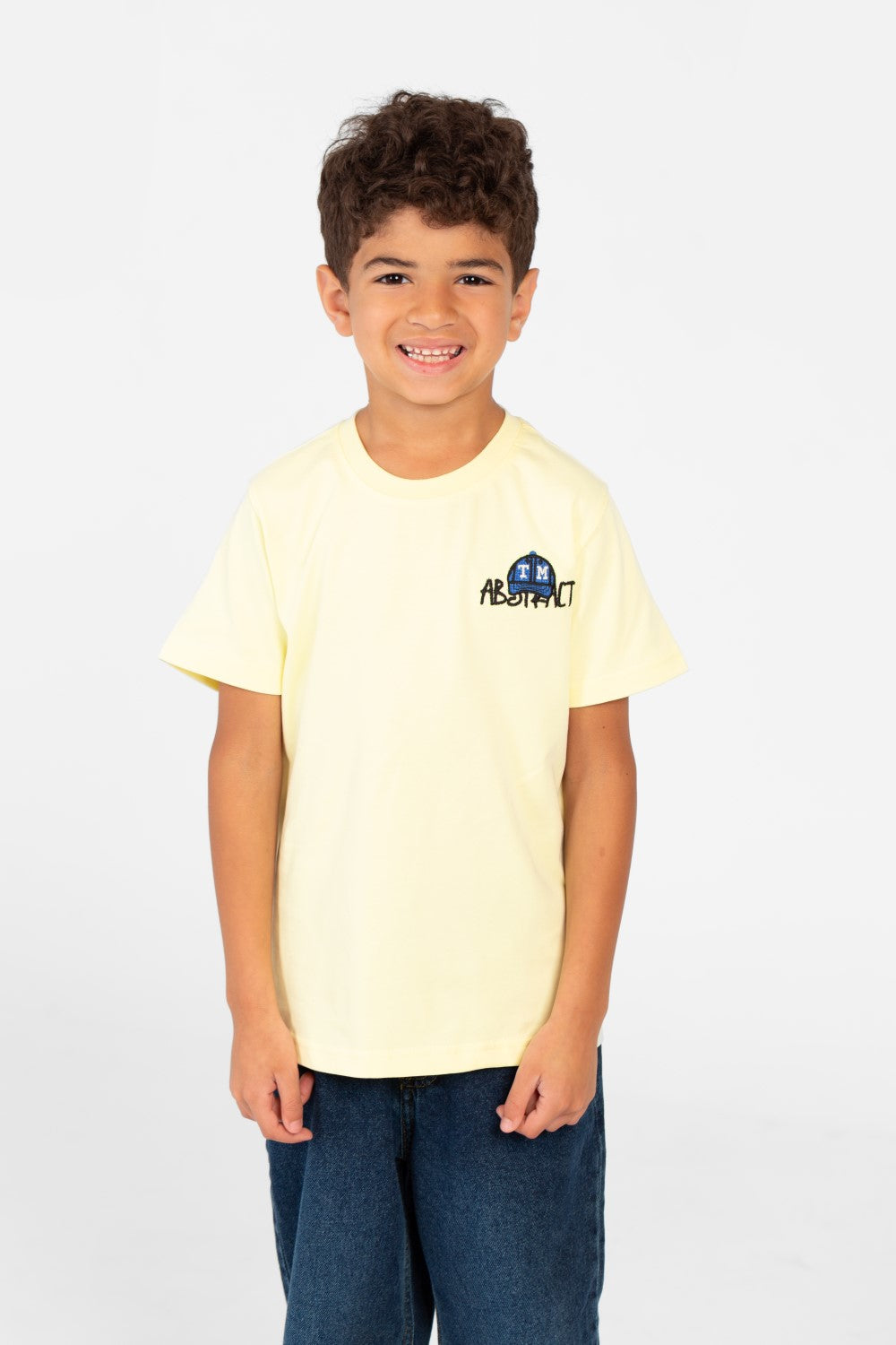 تي شيرت مطبوع بأكمام قصيرة للأولاد