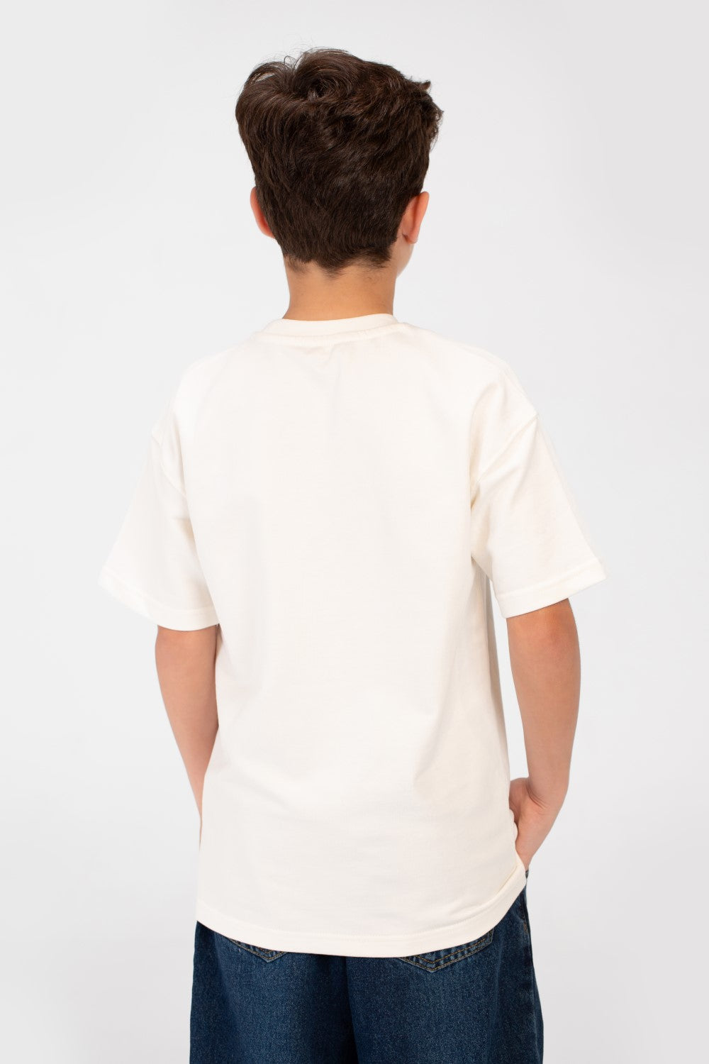 Boy's Front Print Half Sleeves T-shirt
