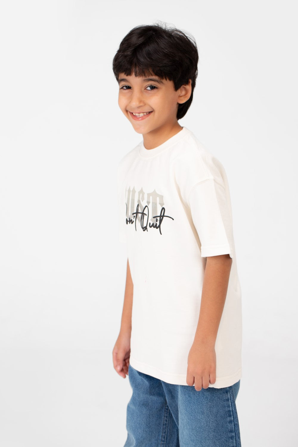 Boy's Milton Oversized T-Shirt With Front Print