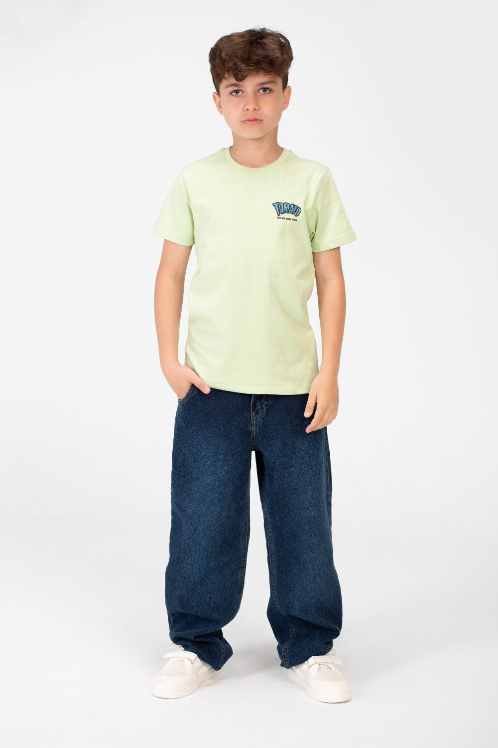 Boy's Tomato Crew Neck T-Shirt