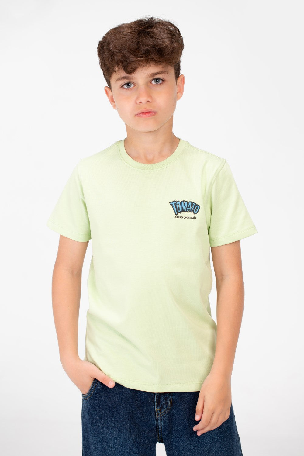 Boy's Tomato Crew Neck T-Shirt