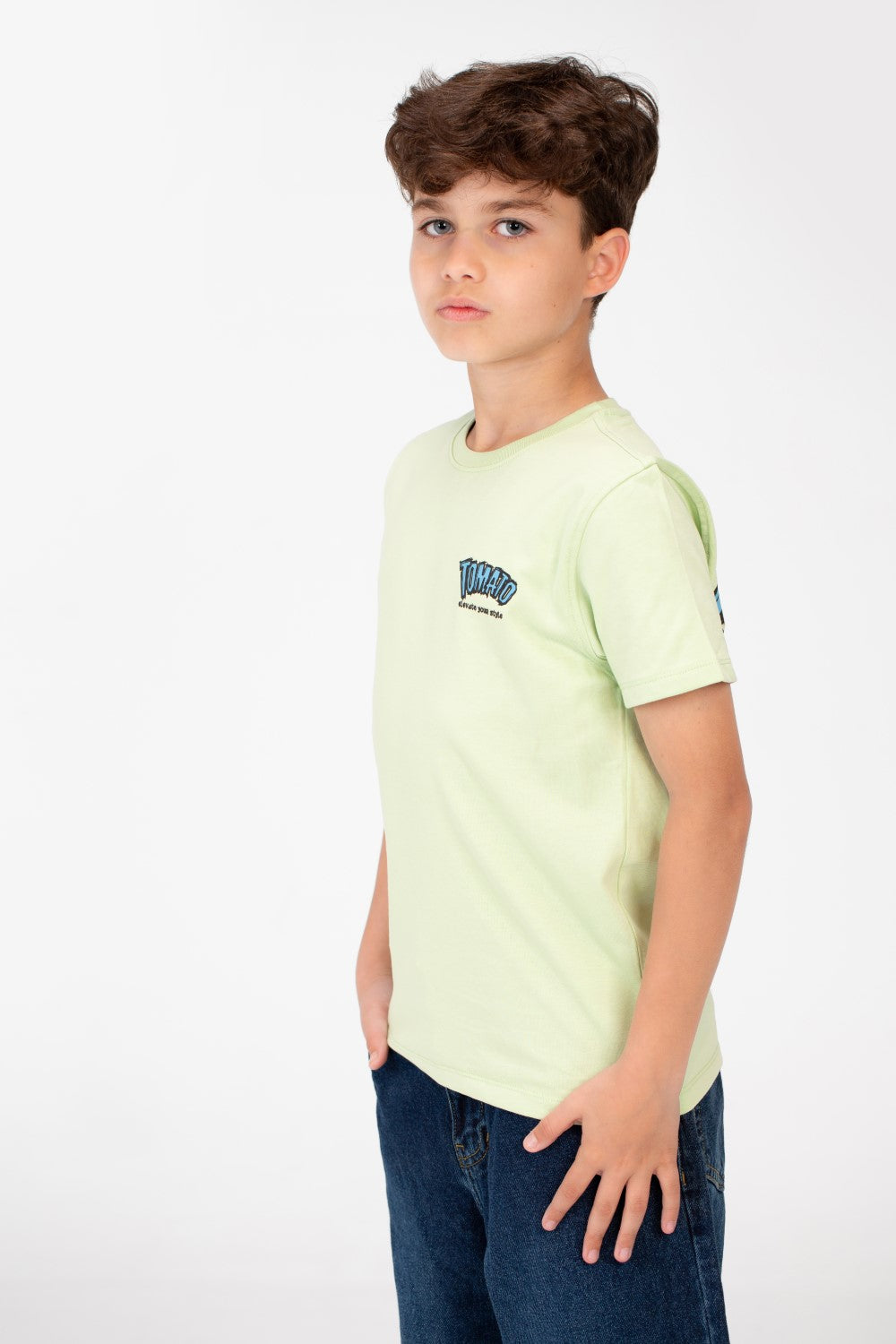 Boy's Tomato Crew Neck T-Shirt