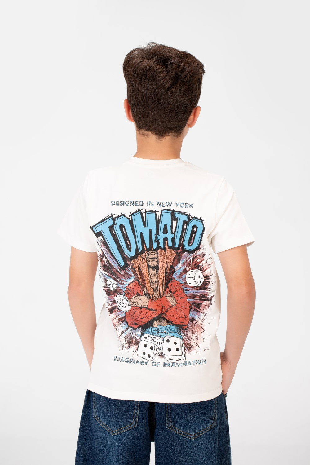 Boy's Tomato Crew Neck T-Shirt