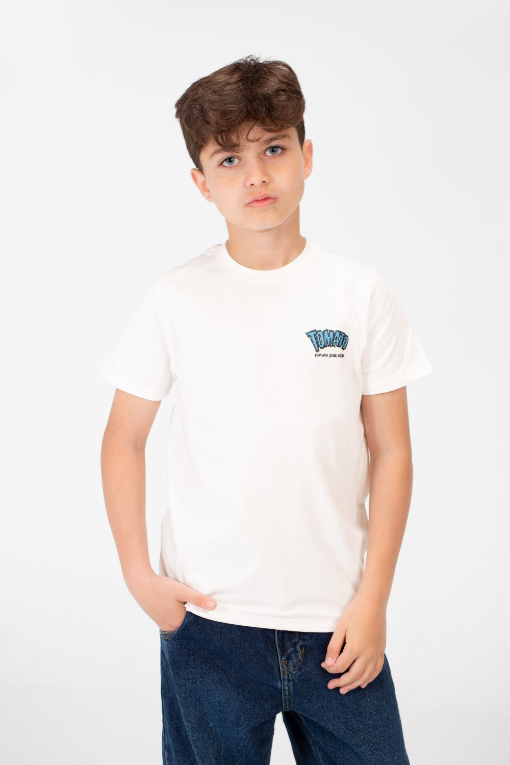 Boy's Tomato Crew Neck T-Shirt