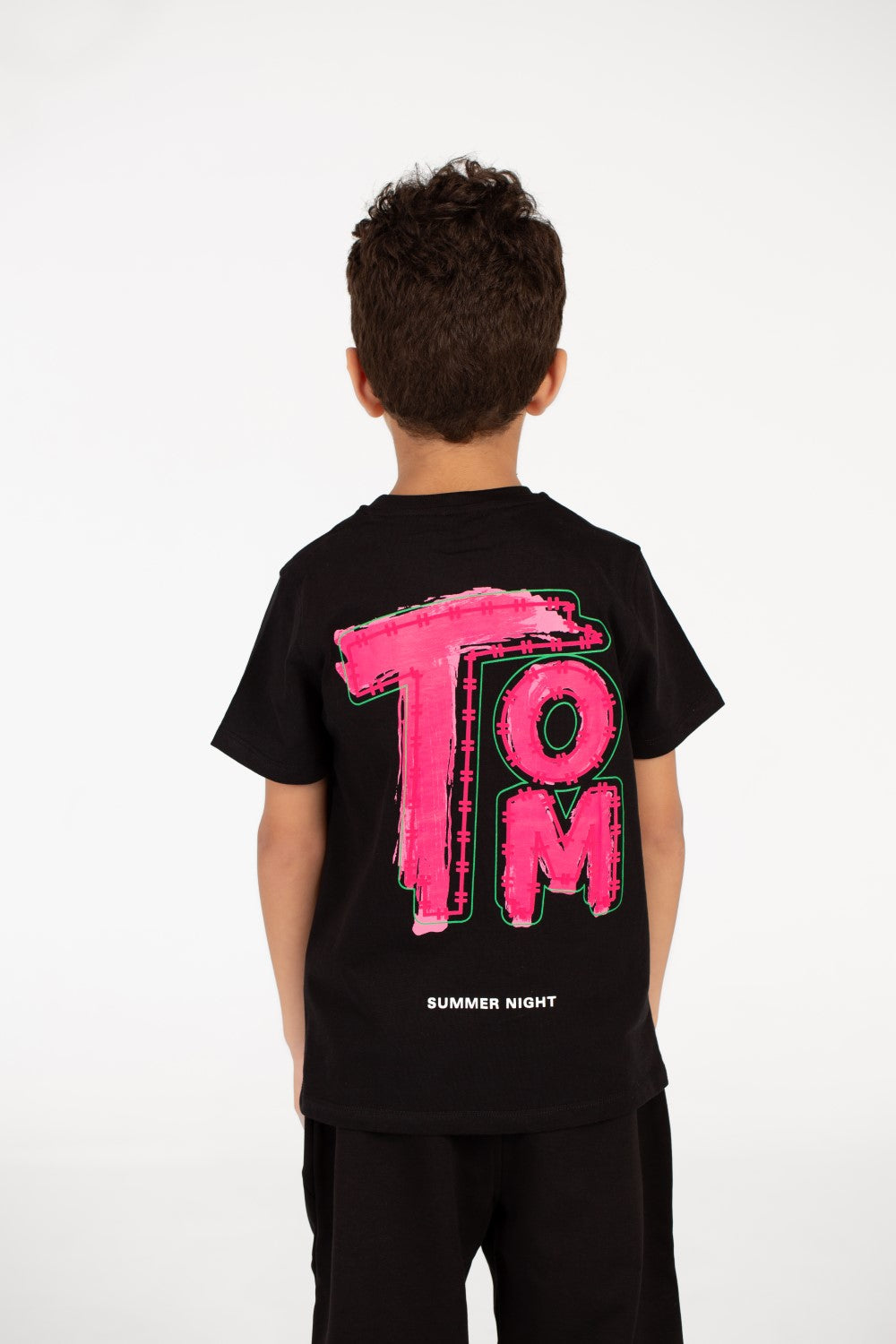 Boy's Tomato Printed Crew Neck Half Sleeve T-Shirt