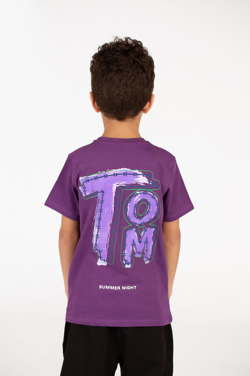 Boy's Tomato Printed Crew Neck Half Sleeve T-Shirt