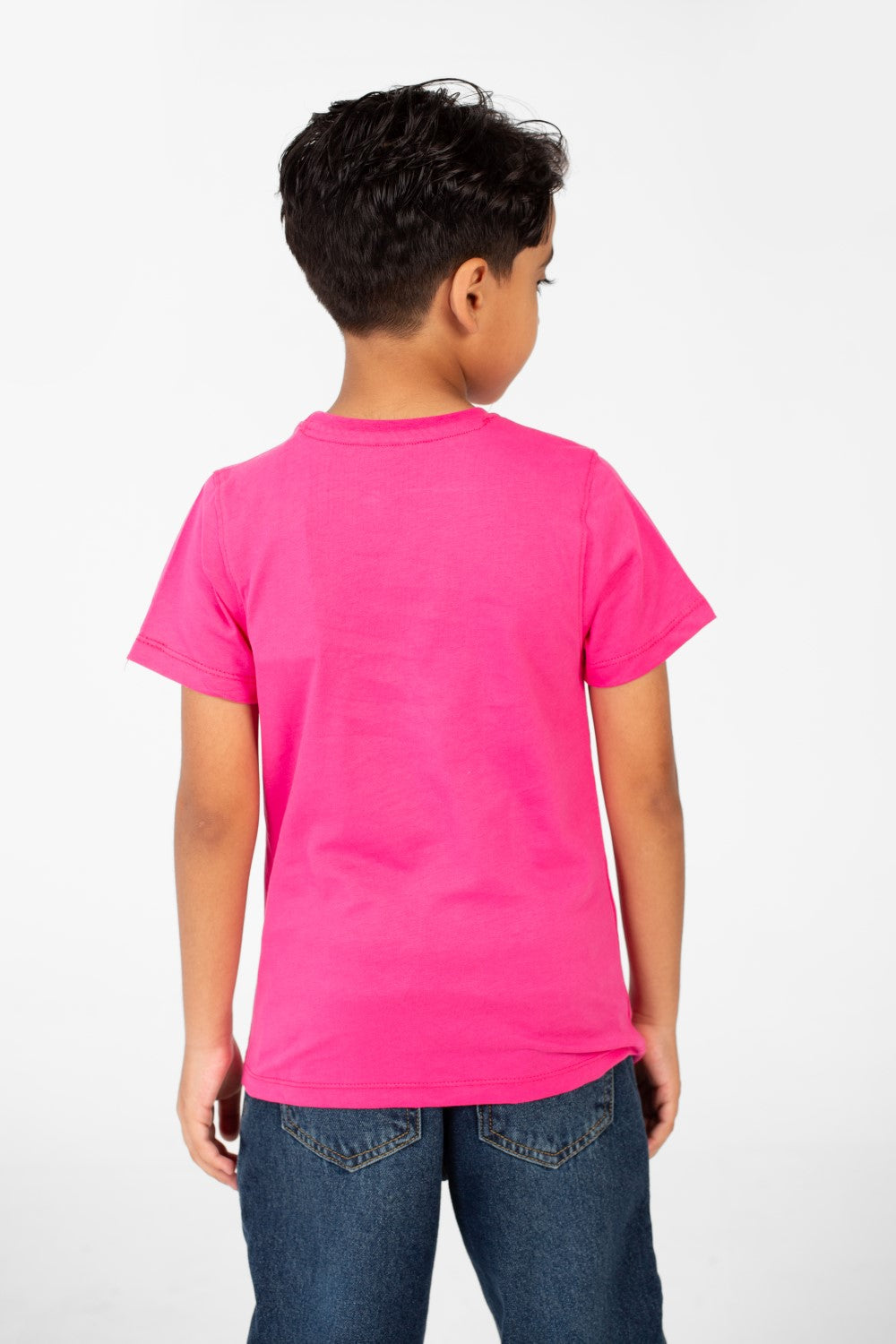 تي شيرت طماطم صيفي للأولاد بأكمام قصيرة ورقبة دائرية وطبعة أمامية