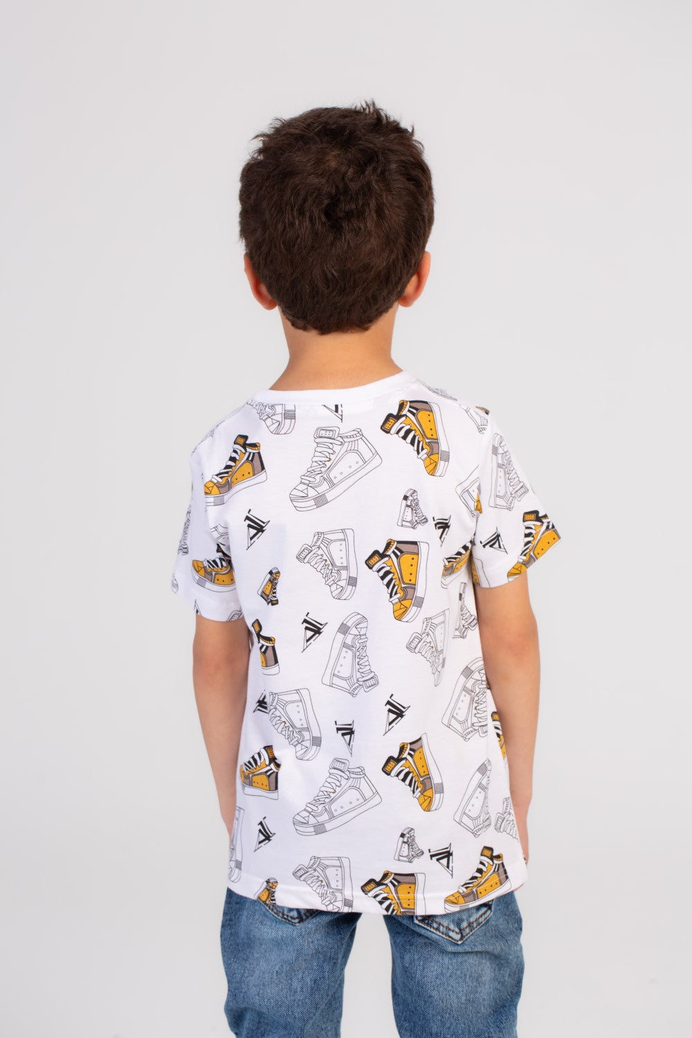 Boy's Full Cover Printed Colorful Regular Fit Comfort Cotton Eye Catching Prints T-shirt