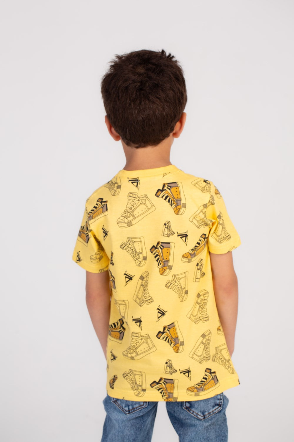 Boy's Full Cover Printed Colorful Regular Fit Comfort Cotton Eye Catching Prints T-shirt