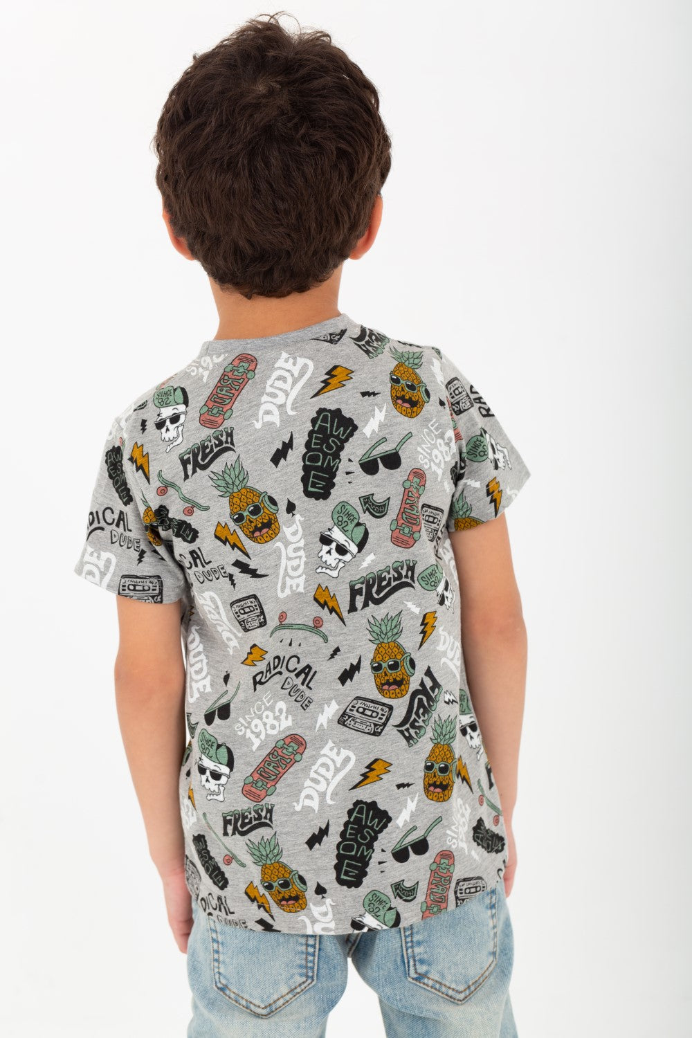 Boy's Casual Printed Cotton T-Shirt