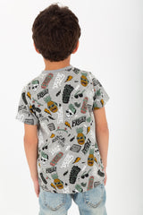 Boy's Casual Printed Cotton T-Shirt