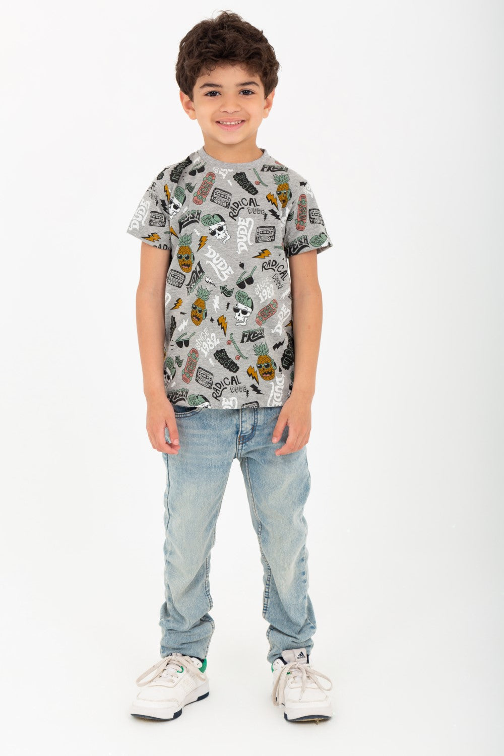 Boy's Casual Printed Cotton T-Shirt
