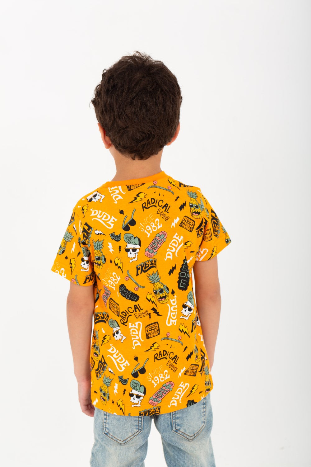 Boy's Casual Printed Cotton T-Shirt