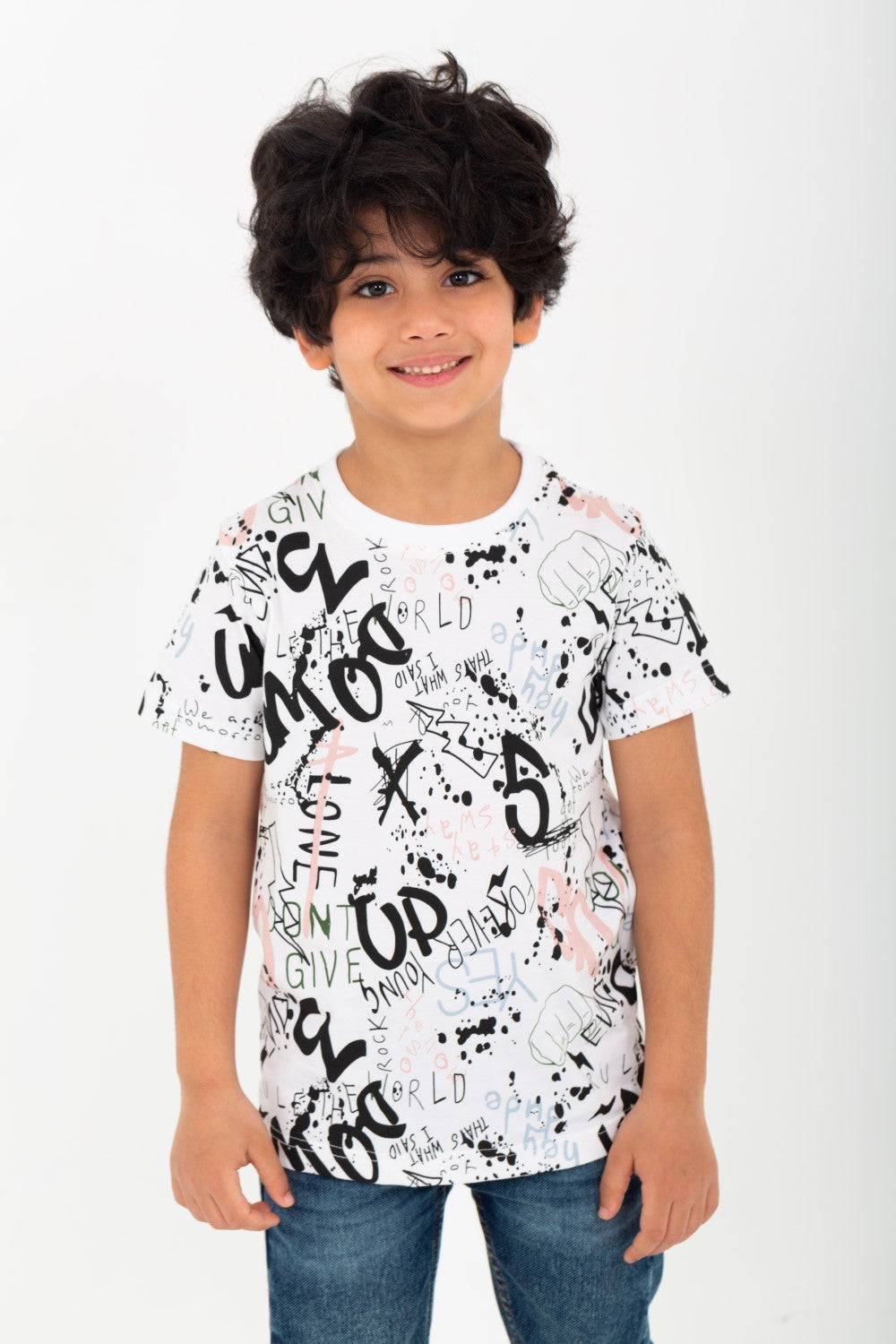 Boy's Printed T-Shirt Made Of Cotton