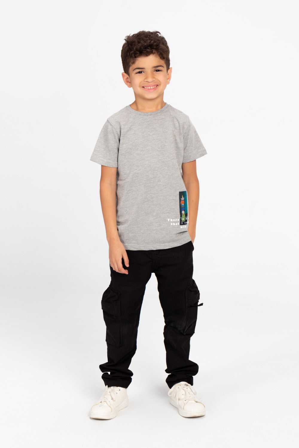 Boy's Tomato Printed Crew Neck T-Shirt