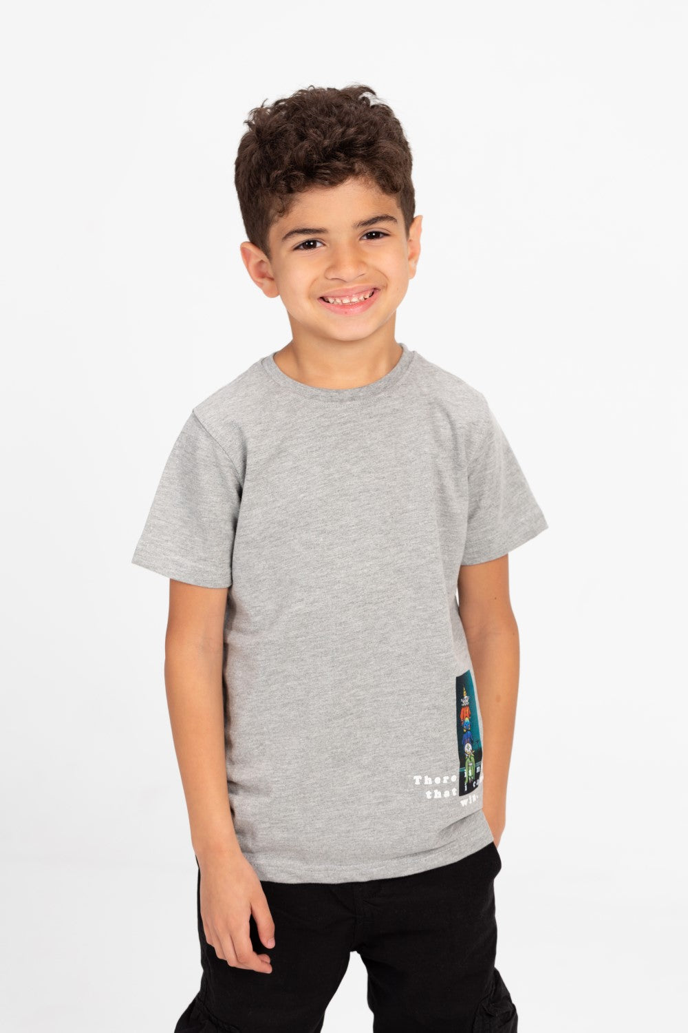 Boy's Tomato Printed Crew Neck T-Shirt