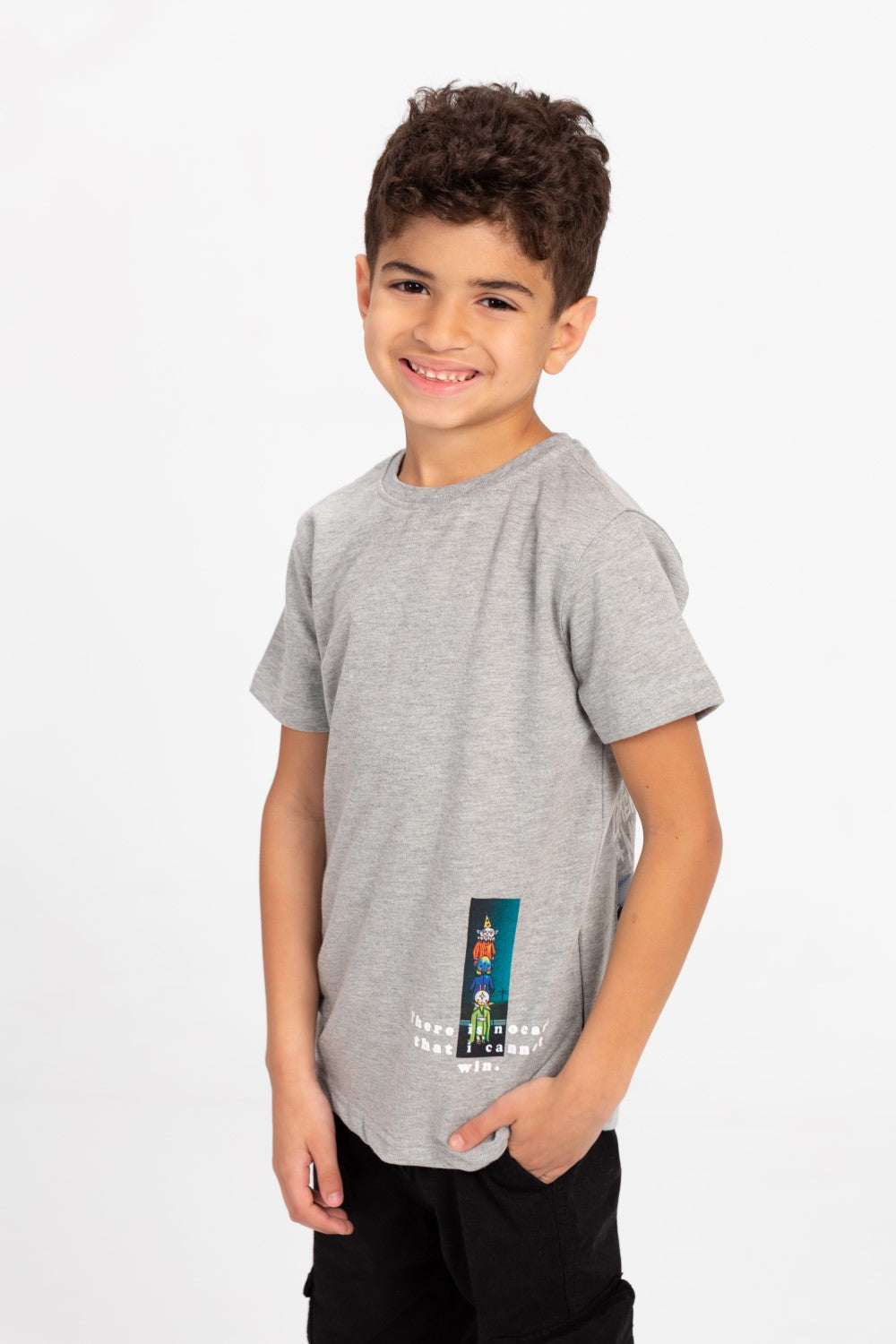 Boy's Tomato Printed Crew Neck T-Shirt