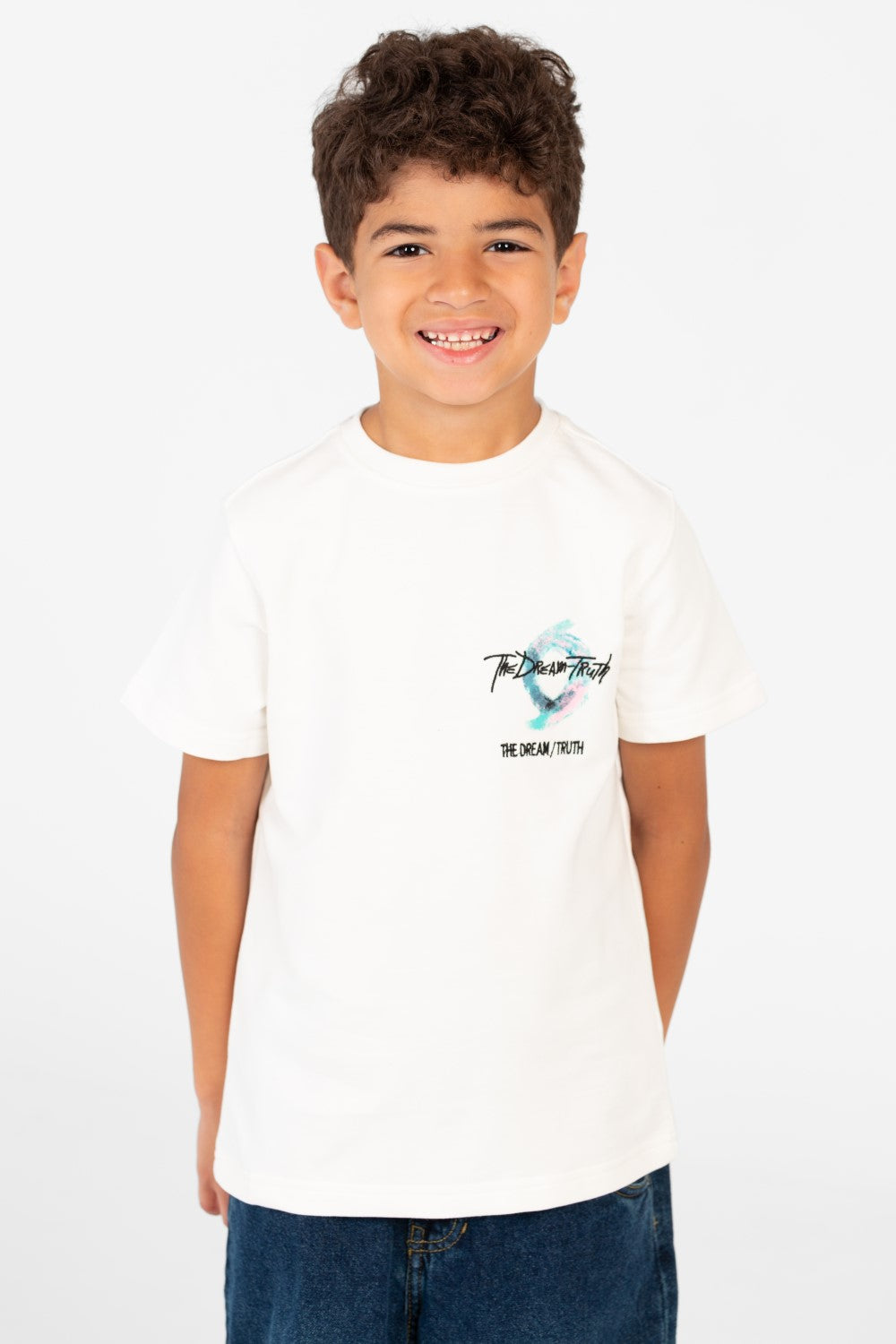 تي شيرت طماطم للأولاد بأكمام قصيرة ورقبة دائرية