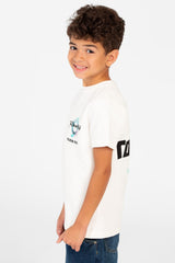 تي شيرت طماطم للأولاد بأكمام قصيرة ورقبة دائرية