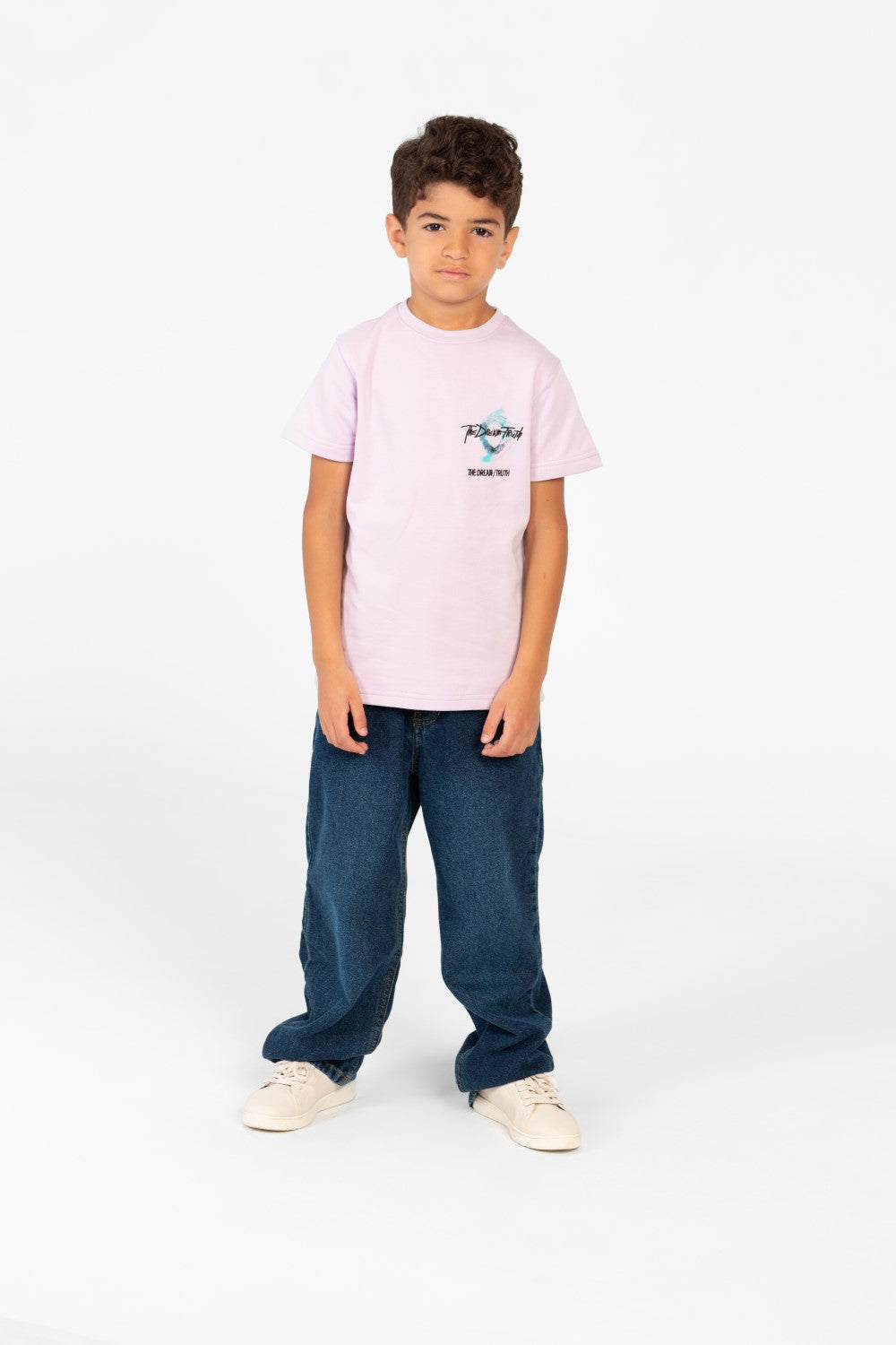 تي شيرت طماطم للأولاد بأكمام قصيرة ورقبة دائرية