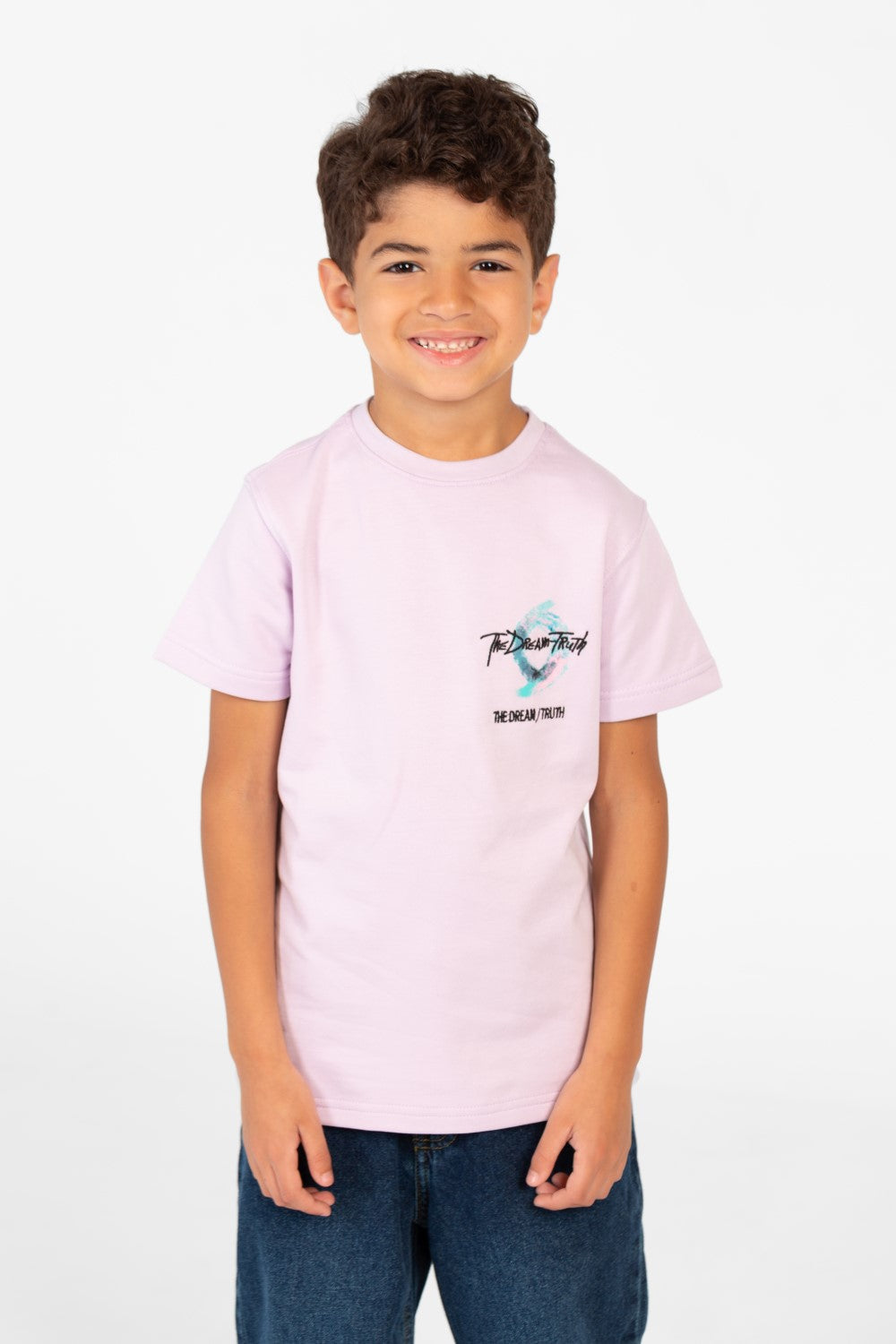 تي شيرت طماطم للأولاد بأكمام قصيرة ورقبة دائرية