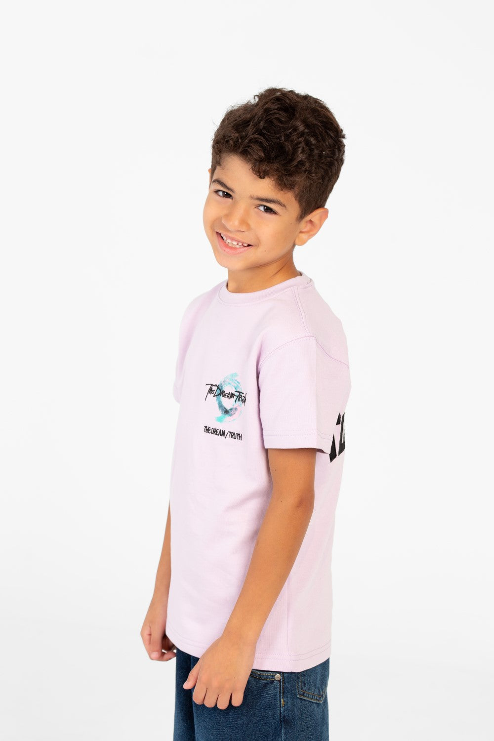 تي شيرت طماطم للأولاد بأكمام قصيرة ورقبة دائرية