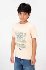 Boy's Milton Printed Half Sleeve T-Shirt