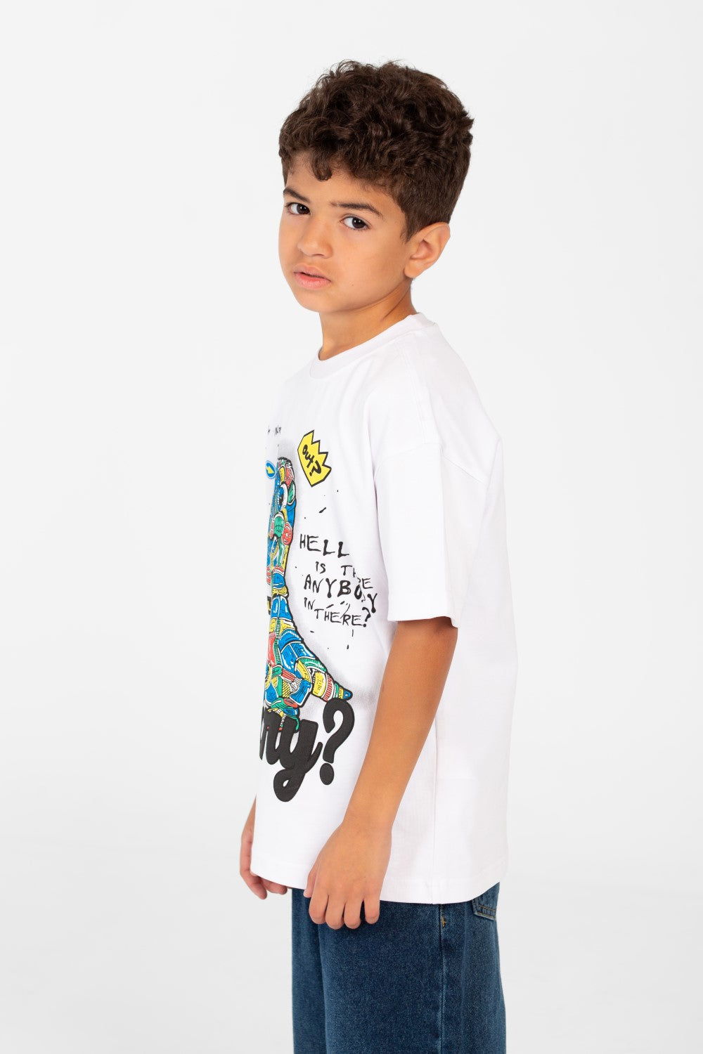 Boy's Graphic Print Half Sleeve Comfortable T-Shirt