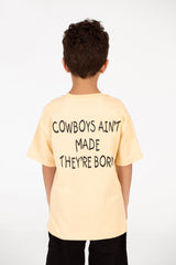 تي شيرت مطبوع برقبة دائرية للأولاد