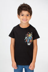 Boys Round Neck T-shirt With Half Sleeves And A Print On The Front And Back