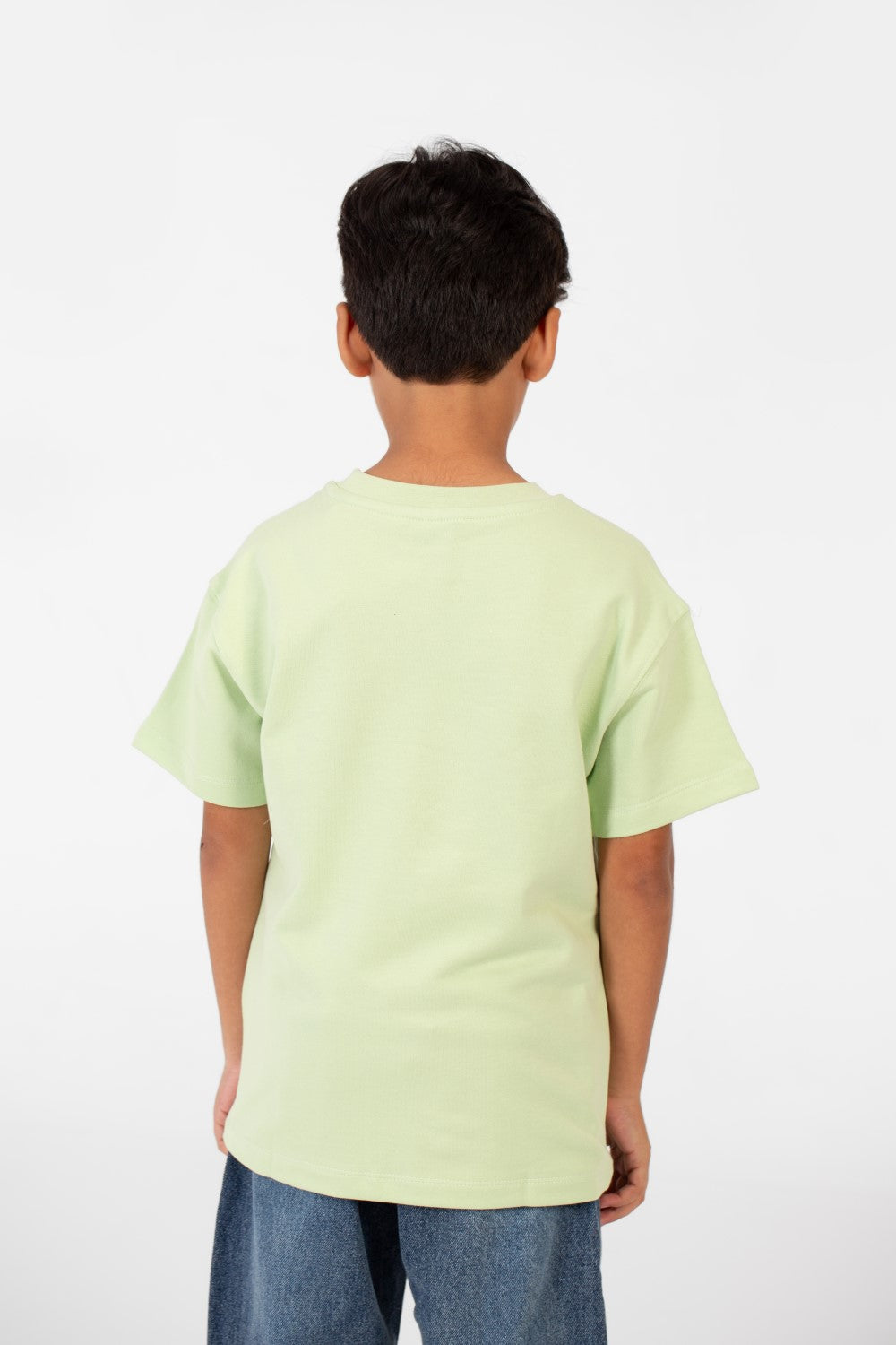 تي شيرت ميلتون صيفي كبير الحجم بأكمام قصيرة وطبعة نصية للأولاد