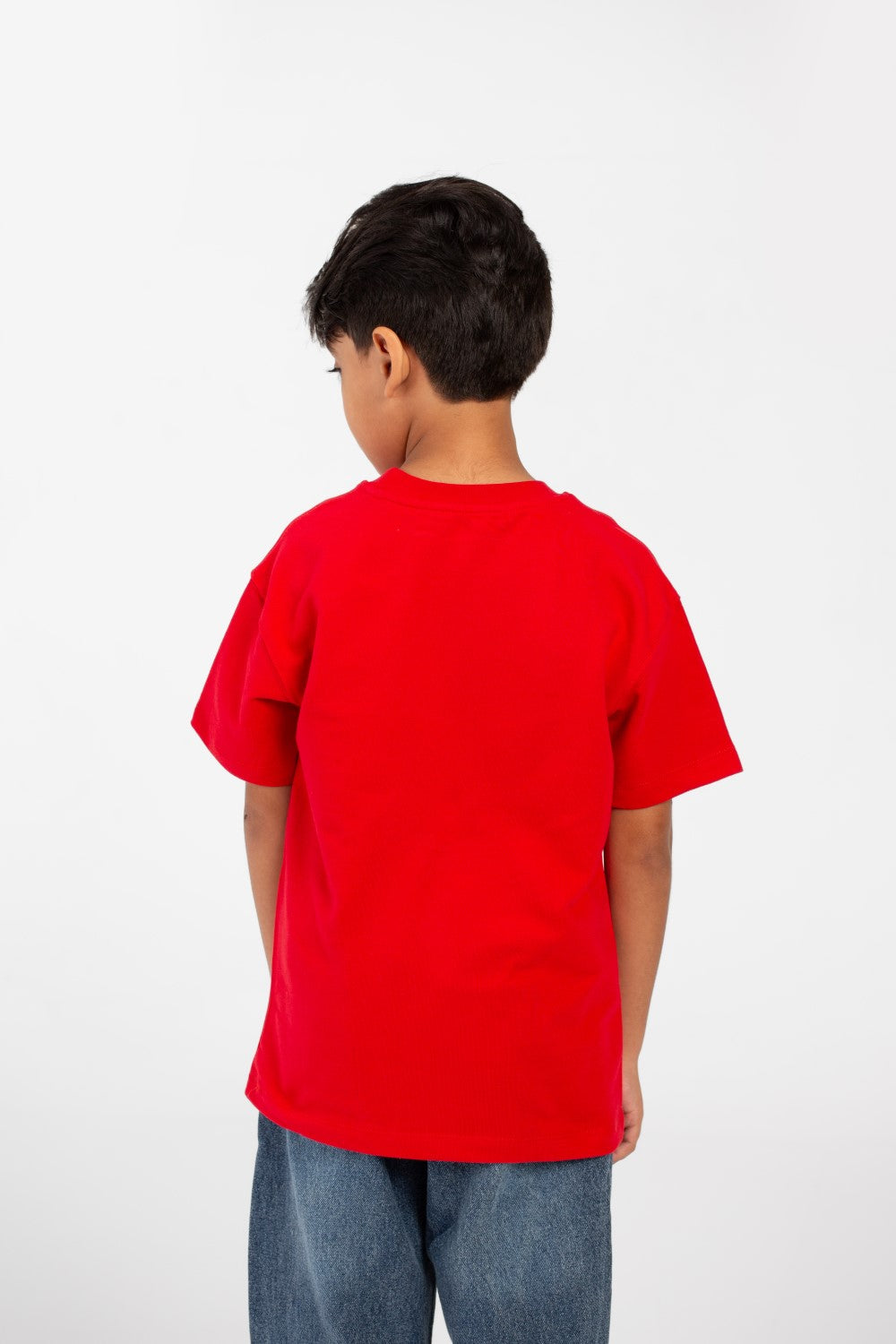 تي شيرت ميلتون صيفي كبير الحجم بأكمام قصيرة وطبعة نصية للأولاد