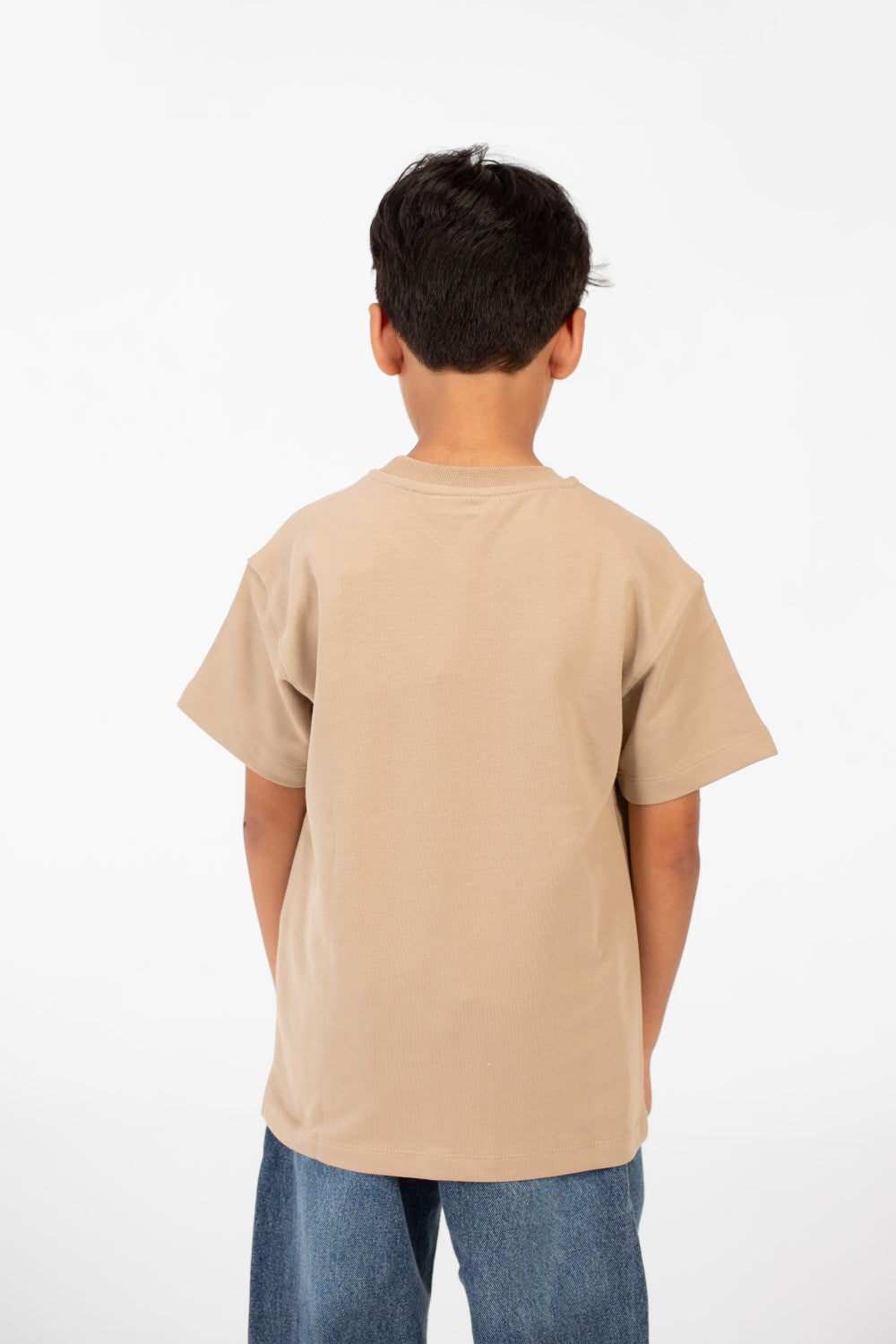 تي شيرت ميلتون صيفي كبير الحجم للأولاد بطبعة أمامية وأكمام قصيرة