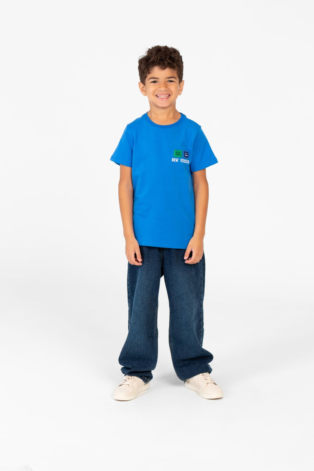 Boy's Printed Crew Neck Half Sleeve T-shirt