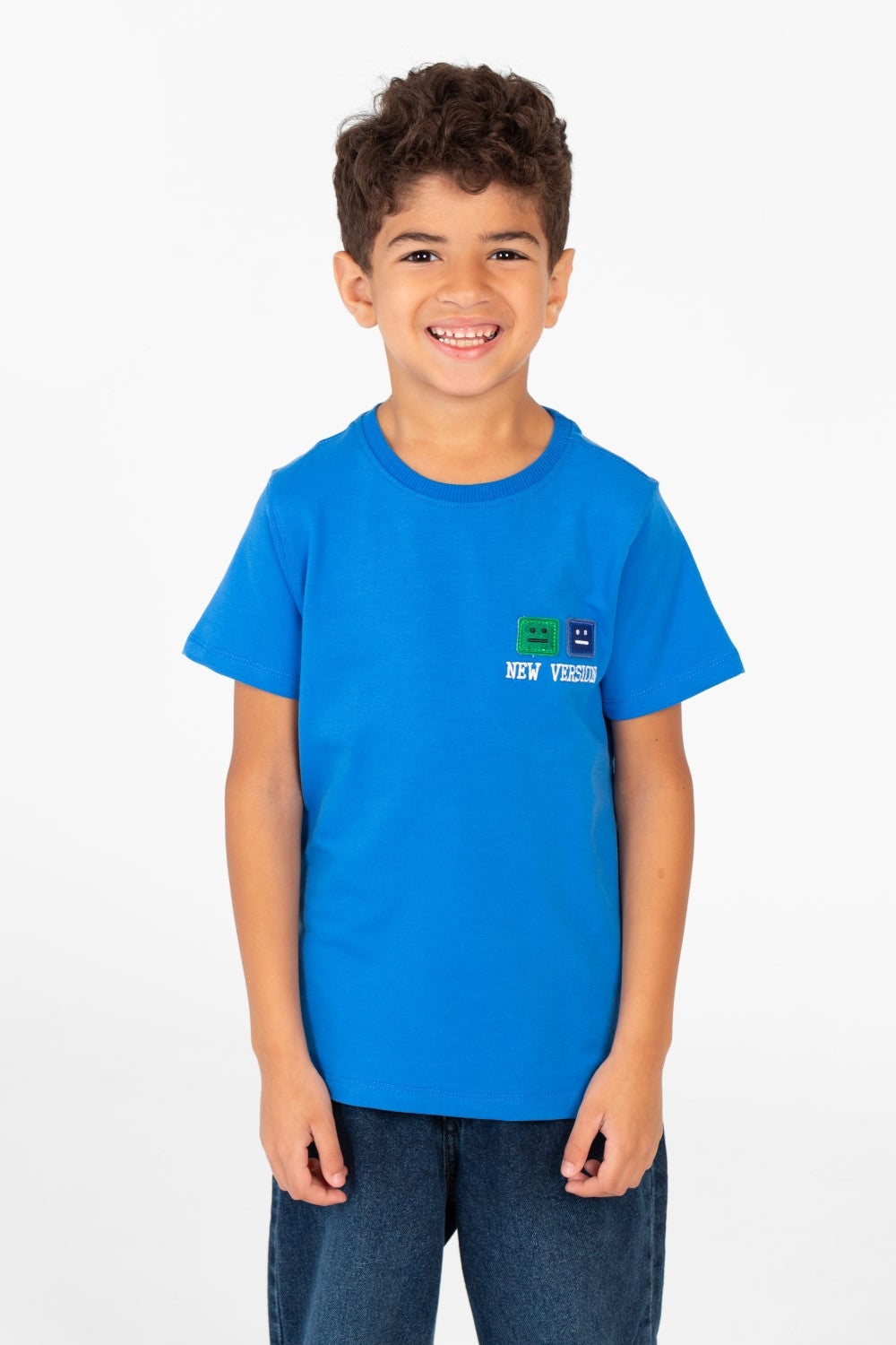 Boy's Printed Crew Neck Half Sleeve T-shirt