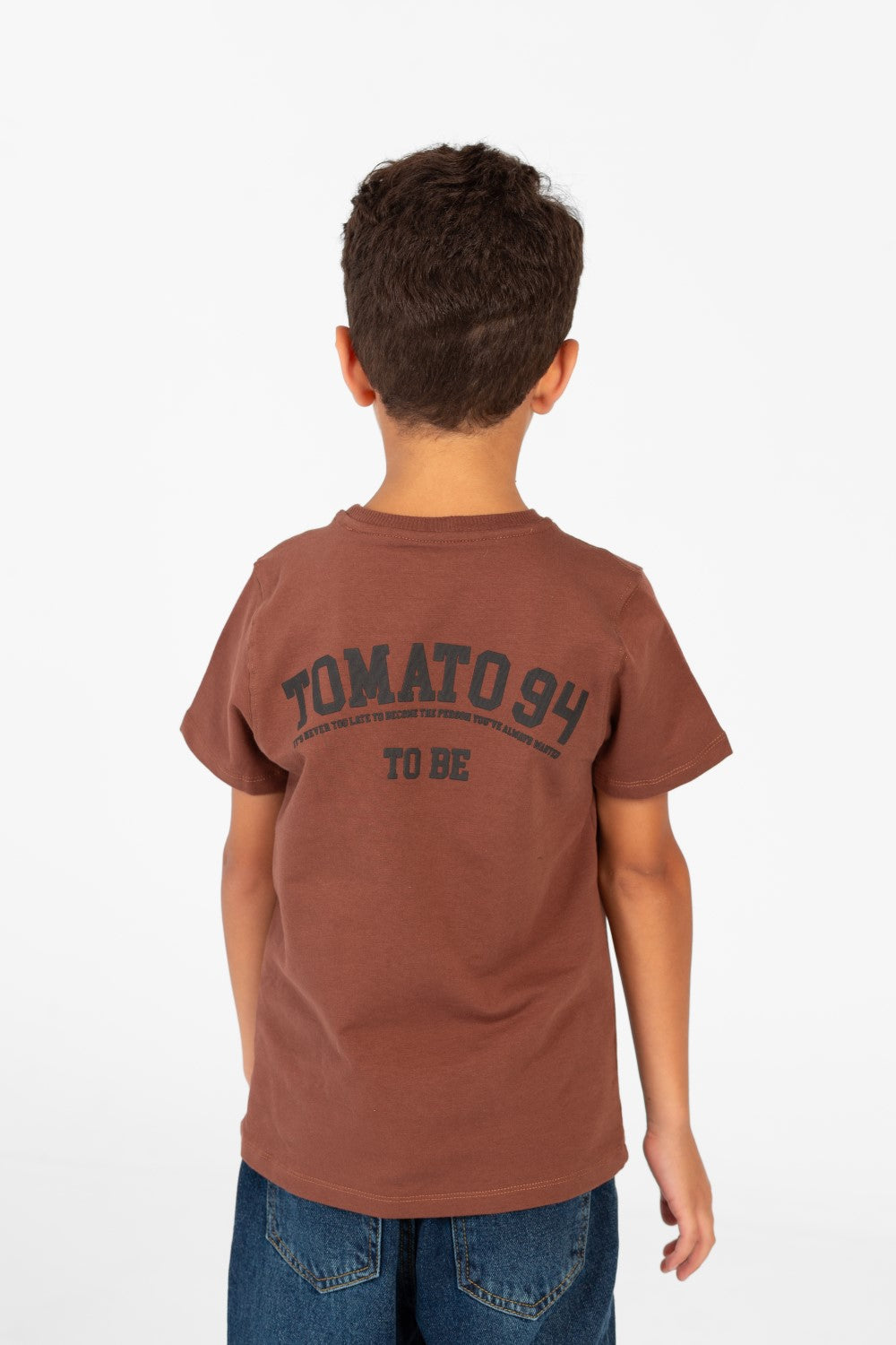 Boy's Printed Crew Neck Half Sleeve T-shirt